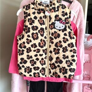Hello Kitty Beige and Brown Leopard Set